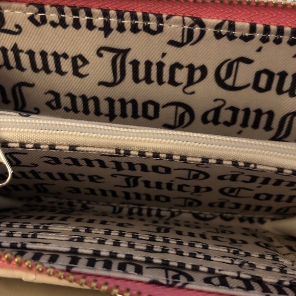 Juicy Couture Taupe Dark Brown Love Never Dies Bifold Wallet Studded Heart NWT - Picture 13 of 16